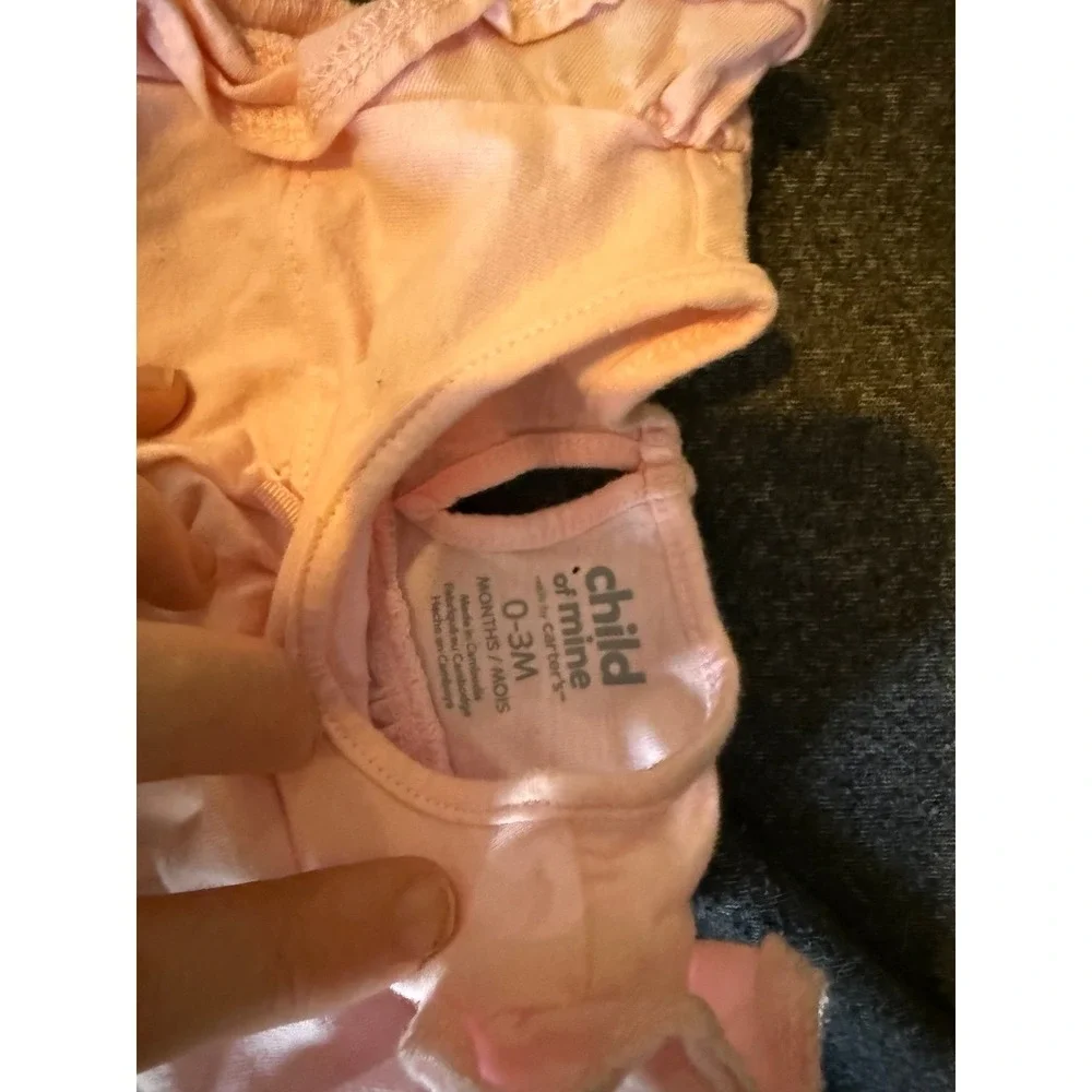 Baby Girl Clothes Lot 0-6M Carters Genuine Baby Jacket Robe Rompers 13pc Bundle
